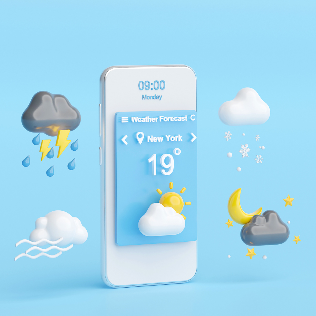 Stylized weather app